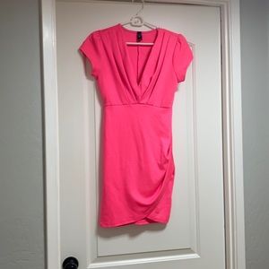 Hot pink dress